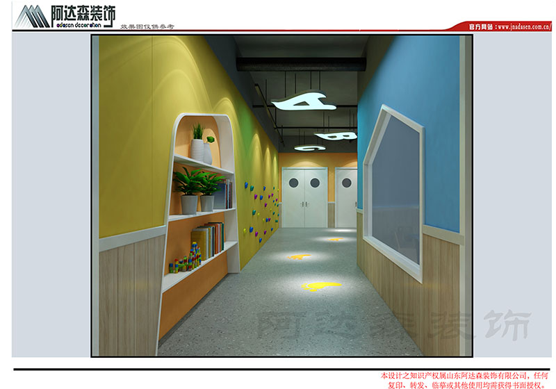 濟(jì)南幼兒園設(shè)計中彩繪有什么作用,？